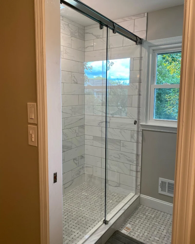 shower door bypass